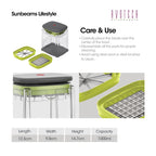 Slique AvoTech 1000ml Push Down Vegetable Chopper — Multi-Function Dicer, Onion & Fruit Cutter Kitchen Tool