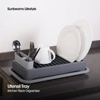 SLIQUE Premium Utensil Tray Drawer Organizer with Large Wide Compartment