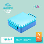 Quencha Kids Water Bottle Insulated Tumbler Lunch Box Kids Combo Back to School BPA-Free Leakproof