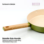 Slique AvoTech Ceramic Cookware Collection Heavy-Duty Non-Stick Frypan Wok Dutch Oven PFOA-Free Induction