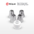 SLIQUE Premium 18/0 Stainless Steel Cake, Cupcake Icing Set w/ Coupler Set of 5