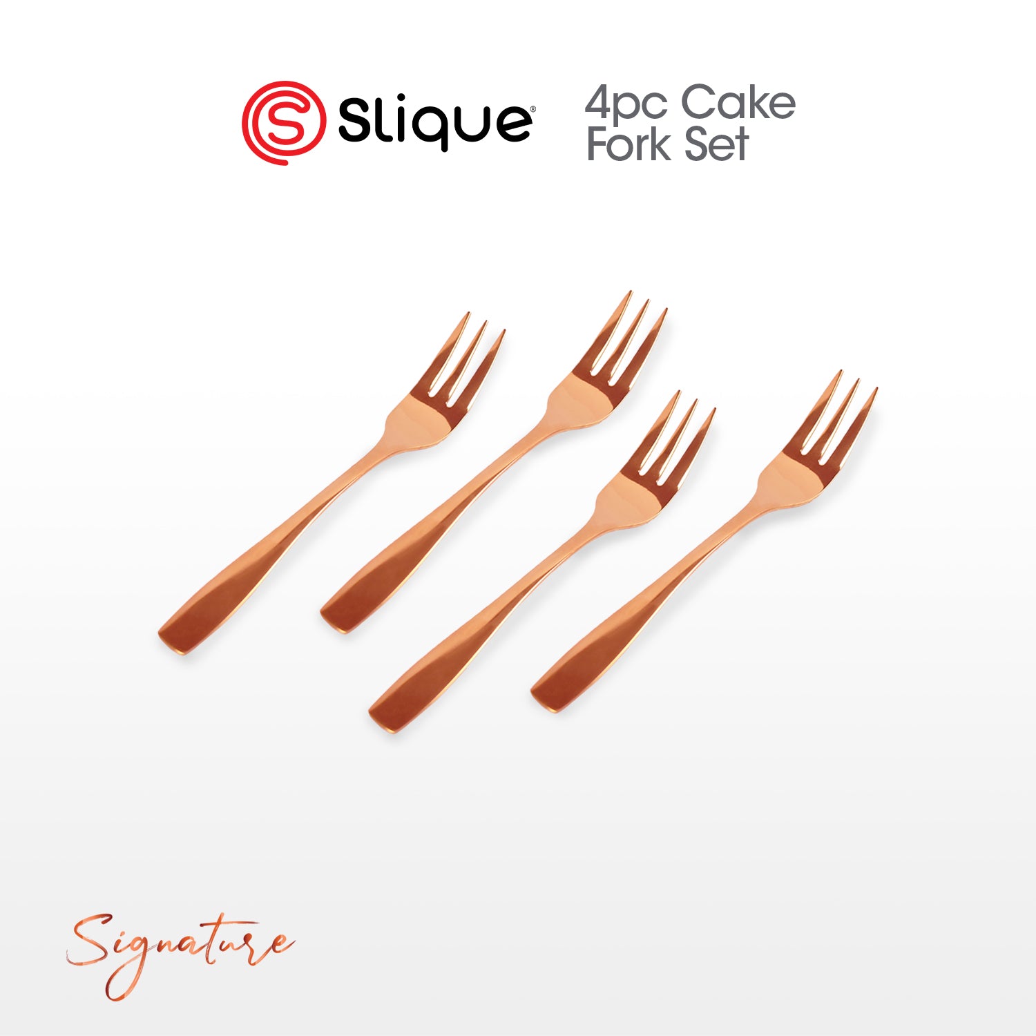SLIQUE Cutlery Set Stainless Steel Spoon | Fork | Tea Spoon | Knife | Ice Server | Ladle | Serving Spoon & Fork | Salad & Cake Server | Cake Fork | Ice Server