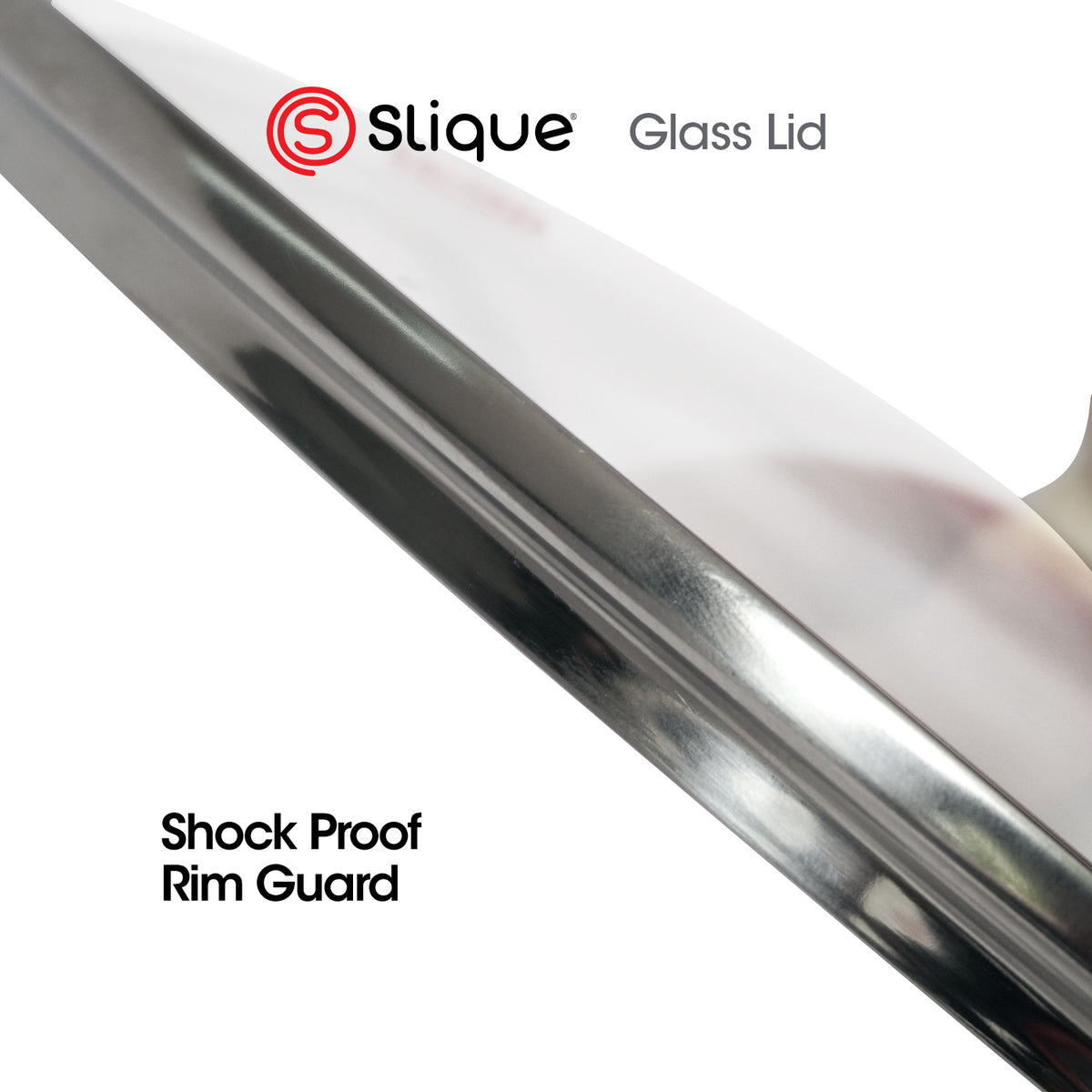 Slique Tempered Glass Lid for Frying Pan Wok Pot Saucepan 20cm 24cm 28cm Cookware Replacement Cover