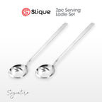 SLIQUE Cutlery Set Stainless Steel Spoon | Fork | Tea Spoon | Knife | Ice Server | Ladle | Serving Spoon & Fork | Salad & Cake Server | Cake Fork | Ice Server