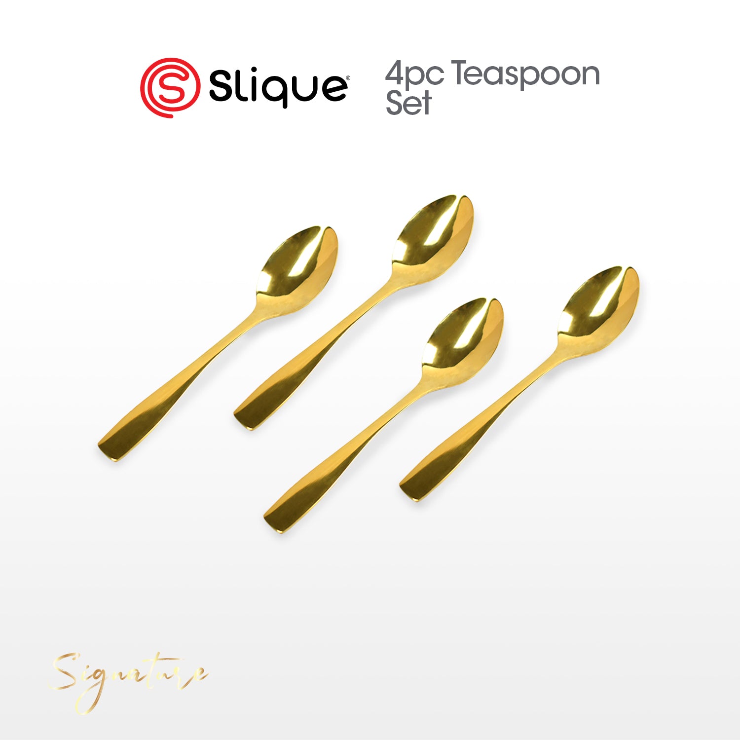 SLIQUE Cutlery Set Stainless Steel Spoon | Fork | Tea Spoon | Knife | Ice Server | Ladle | Serving Spoon & Fork | Salad & Cake Server | Cake Fork | Ice Server