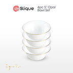 Signature by SLIQUE Opal Dinnerware sets | dinner plate | dessert plate | deep plate | dinner bowl - Extra Strong | Chip resistant | Outsanding whiteness