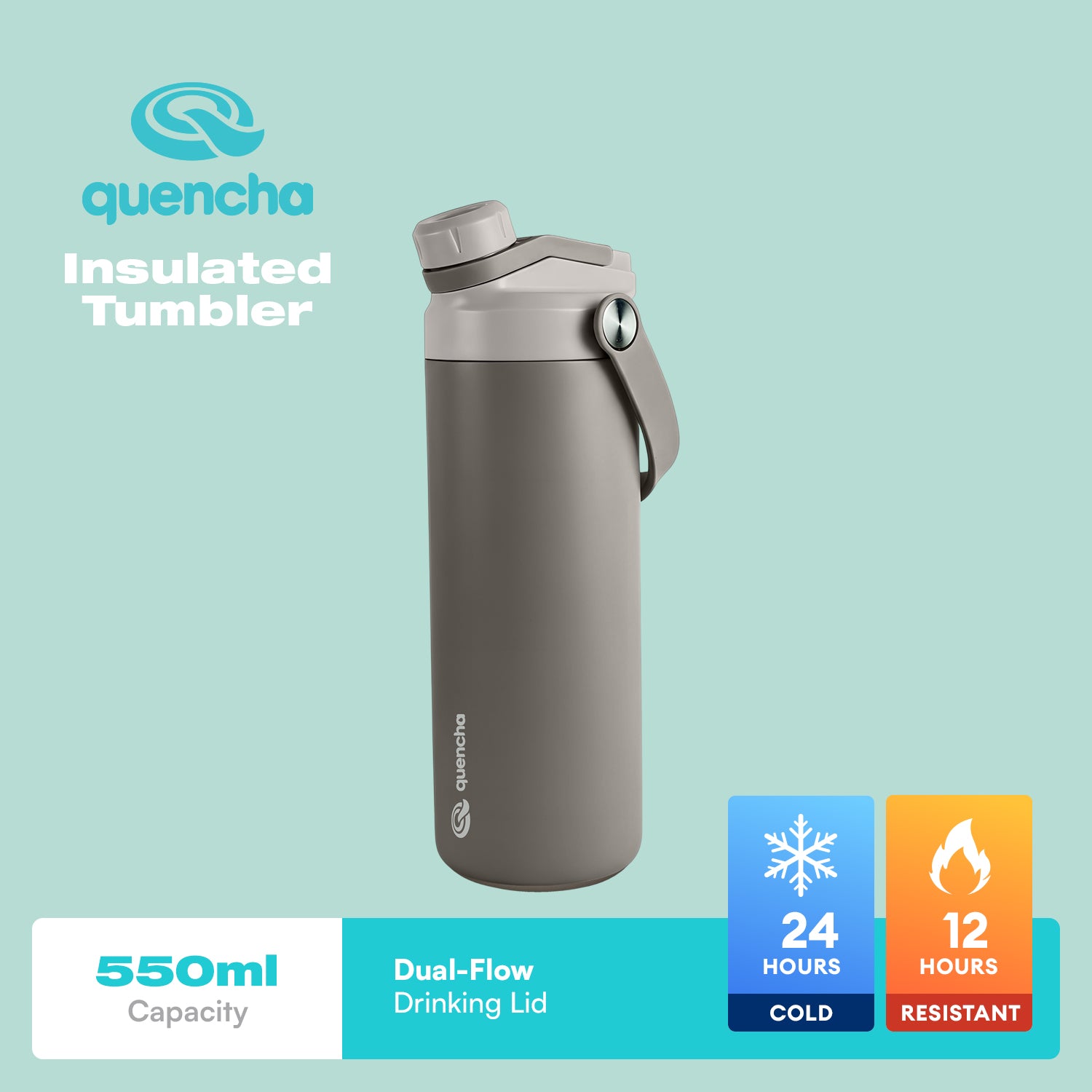 Quencha Horizon Collection Insulated Tumbler Coffee Mug Water Bottle Lunch Box Vacuum Flask