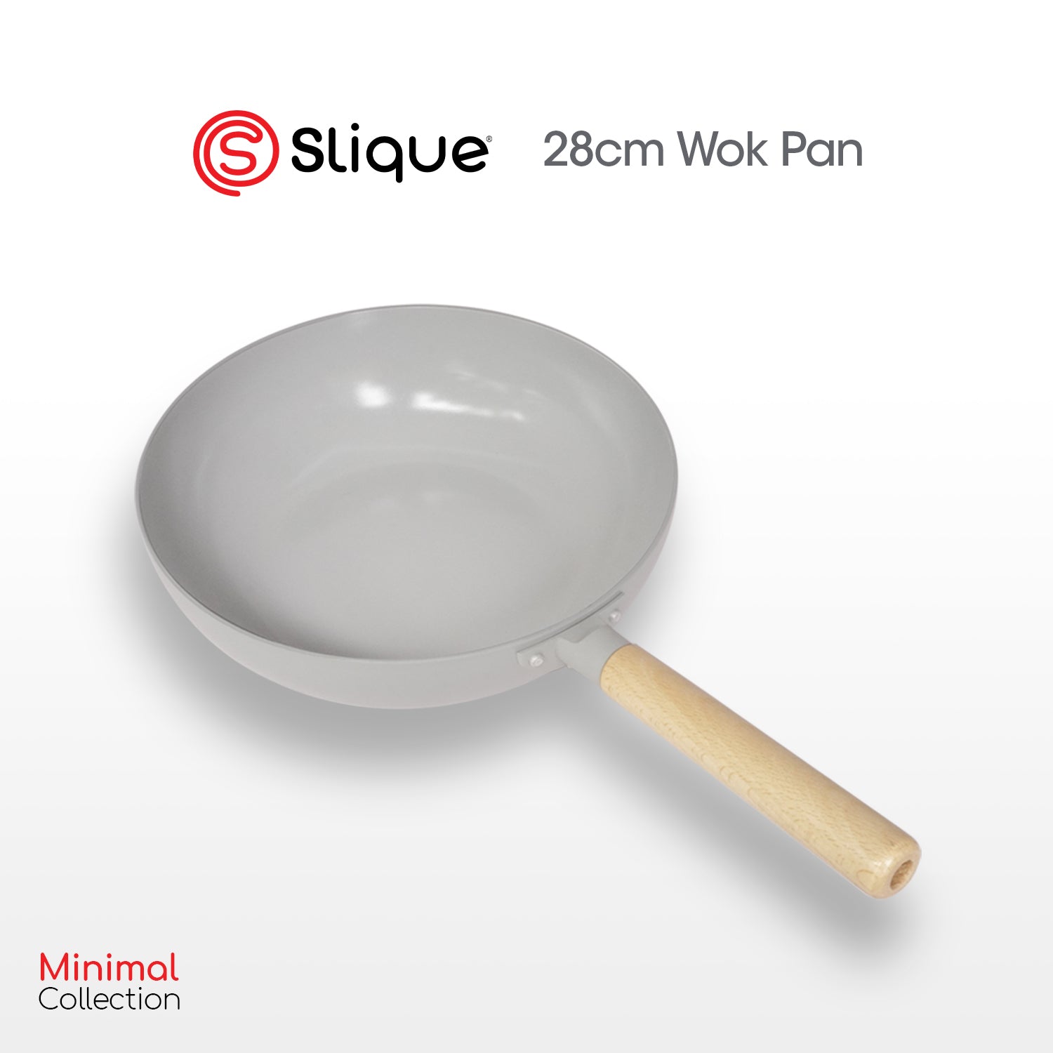 SLIQUE Premium Wok Pan 24cm/28cm Minimal Collection