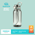 QUENCHA BPA-Free Water Bottle 1000ml Reusable Water Bottle • Built-In Straw • Leak-Proof Lid