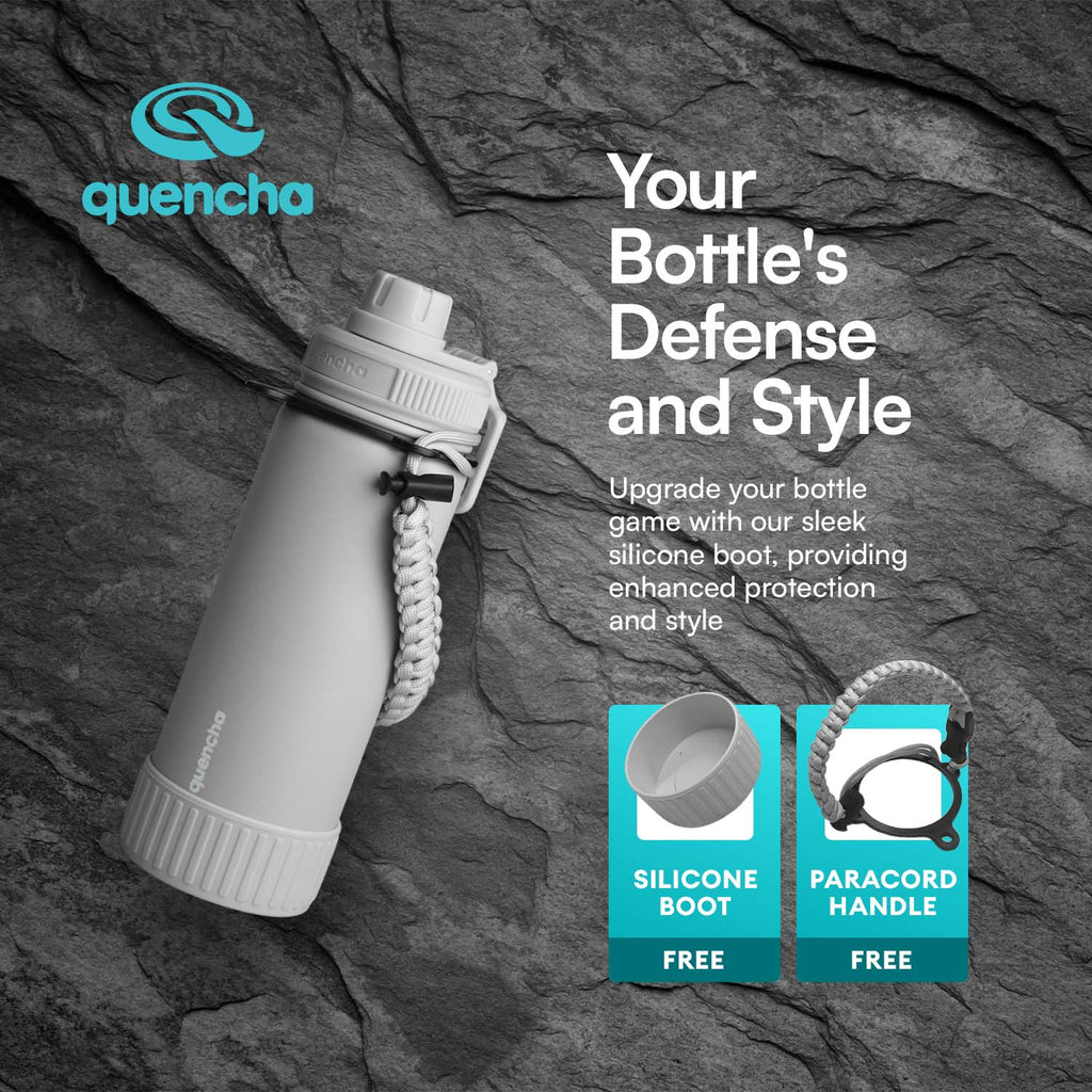 Quencha 18oz. & 37oz. Insulated Tumbler + Portable Fan with Flashlight – Perfect for Travel, Commute & Outdoors