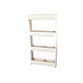 Casa Maru Moving Slim Shelves Trolley Rack Storage Organizer