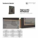 MODERNO Single Picture Frame - 2 Tone with Gold Side Photo Frame