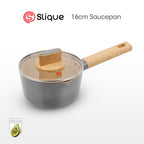 Slique AvoTech Ceramic Cookware Collection Heavy-Duty Non-Stick Frypan Wok Dutch Oven PFOA-Free Induction
