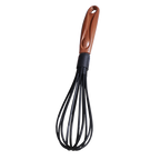 SLIQUE Wooden Nylon Kitchenware Cooking Ladle | Skimmer | Slotted Spoon | Egg Beater | Potato Smasher