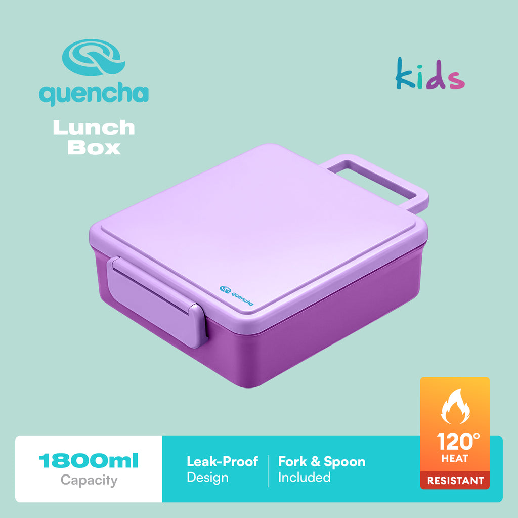 Quencha Kids Water Bottle Insulated Tumbler Lunch Box Kids Combo Back to School BPA-Free Leakproof