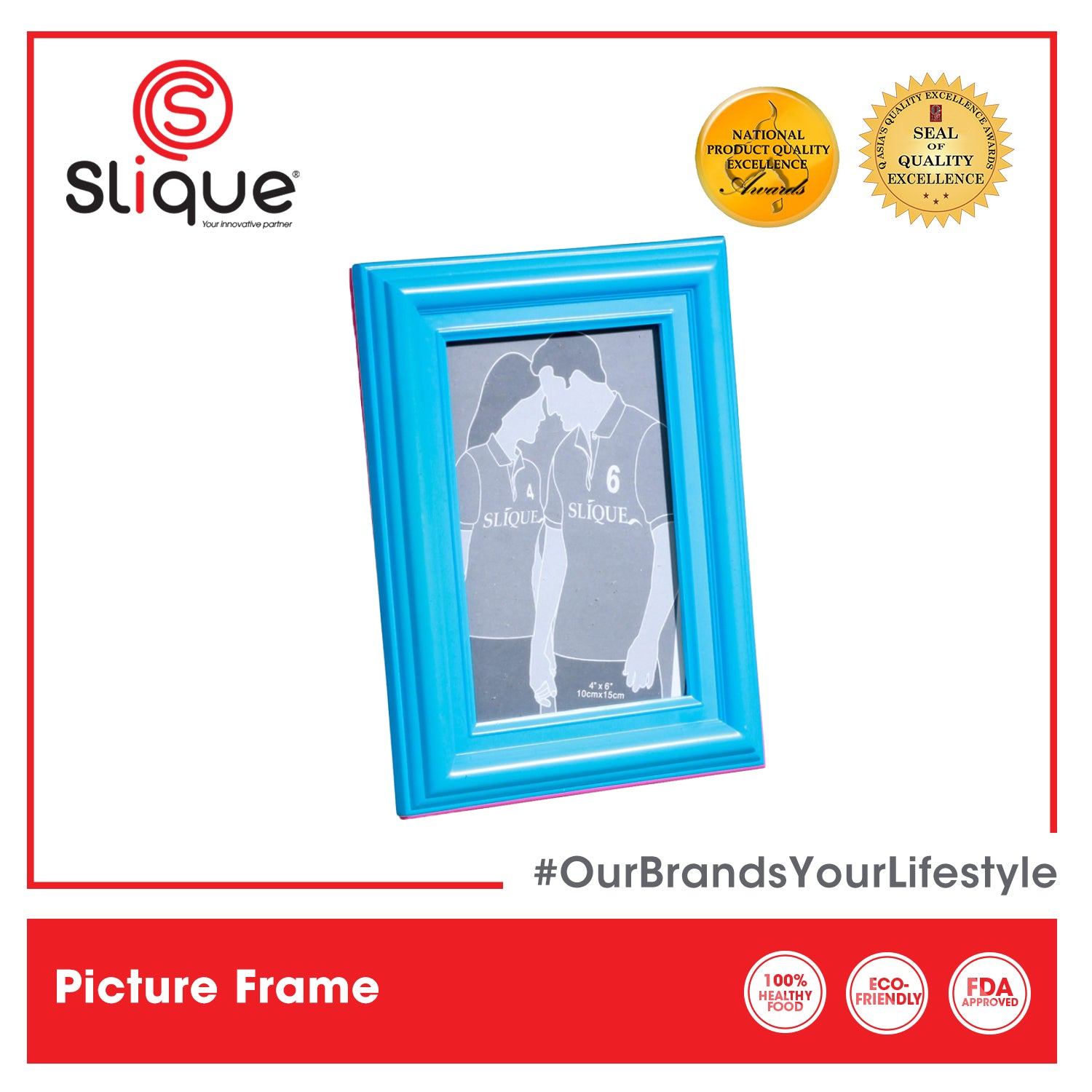 SLIQUE Premium Picture Frame 4x6 inches Photo Frame
