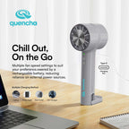 Quencha 18oz. & 37oz. Insulated Tumbler + Portable Cooling Fan – Perfect for Travel, Commute & Outdoors