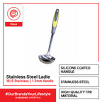SLIQUE Cooking Utensils Skimmer Ladle Turner Slotted Pasta Spoon Serving Spoon