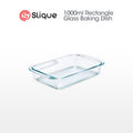 SLIQUE Borosilicate Glass Baking Dish Oven Safe Bakeware Casserole Dish with Lid Microwave Safe