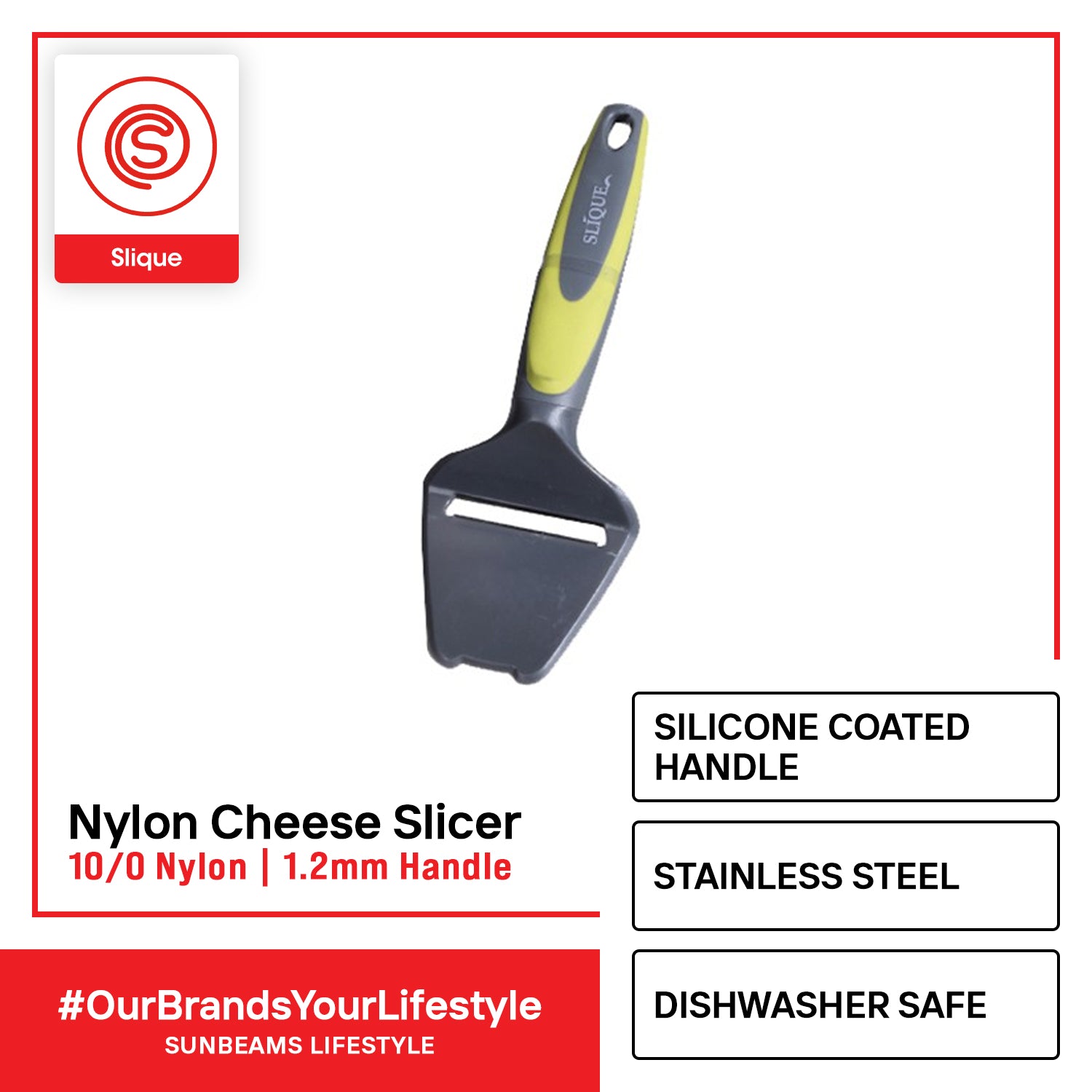SLIQUE Premium Nylon Colour Cheese Slicer Cheese Grater Butter Cutter