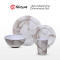 SLIQUE Premium Marble Dinnerware Set of 16