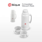 SLIQUE Insulated Vacuum Flask w/ 2 Cups 1L/1.8L