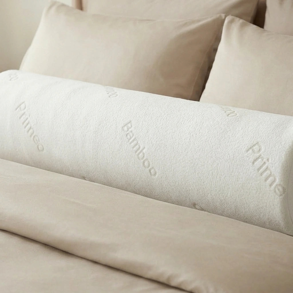 PRIMEO Memory Foam Bolster & Body Pillow – Neck & Back Support | Ergonomic Hug Pillow | Sleep Essential