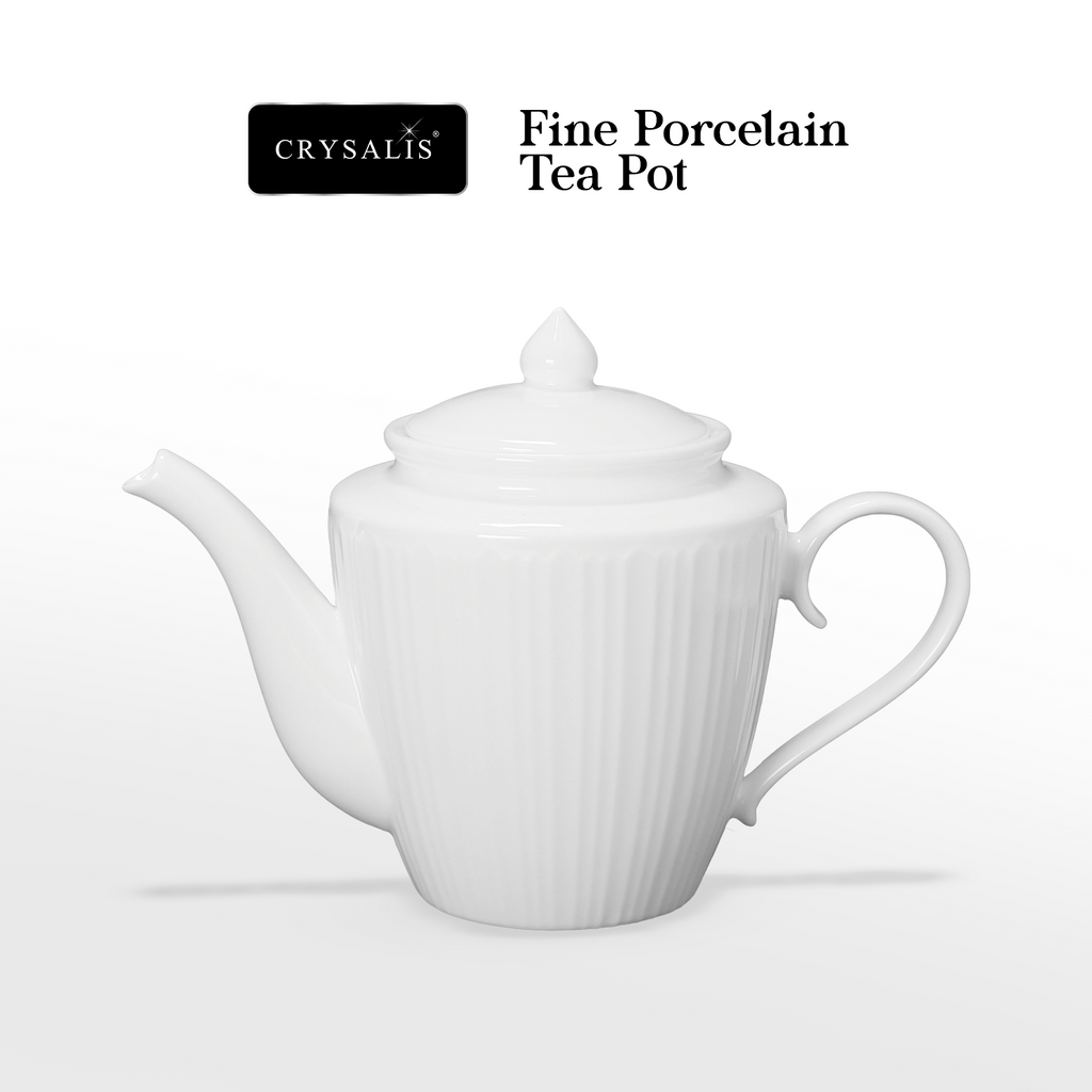 CRYSALIS Dinnerware sets Dinner Bowl | Mug | Salad Plate | Dinner Bowl | Creamer Cup & Sugar Basin | Oval Plate | Teapot | Dinner Plate - Microwavable Oven Safe