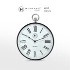 MODERNO Premium Wall Clock 12" with Gold Roman Numeral