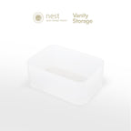 NEST DESIGN LAB Vanity Kit Storage Organizer Bin - White