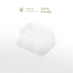 NEST DESIGN LAB Vanity Kit Storage Organizer Bin - White