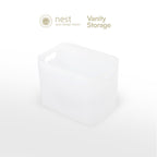 NEST DESIGN LAB Vanity Kit Storage Organizer Bin - White