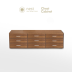 NEST DESIGN LAB Premium 3 Layer Drawer Chest TV Cabinet