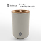 PRIMEO Premium Bamboo Tooth Brush Holder