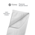 Primeo 100% Cotton Beach Towel - Popcorn Weave Collection Towels