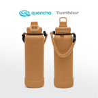 QUENCHA 19oz & 37oz Insulated Tumbler with Strap and Silicone Boot