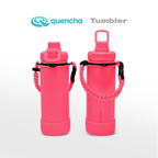 QUENCHA 19oz & 37oz Insulated Tumbler with Strap and Silicone Boot