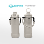 QUENCHA 19oz & 37oz Insulated Tumbler with Strap and Silicone Boot