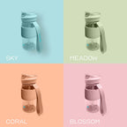 Quencha 500ML Kids Travel Water Bottle Built-in Straw Dual Spout Leak-Proof