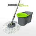 SCRUBZ Premium Microfiber Spin Magic Mop with Spinner 4L