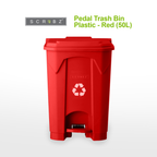 SCRUBZ Pedal Trash Bin Plastic 100L | 80L | 50L | 30L
