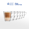 UNION GLASS Thailand Premium Clear Glass Cup Coffee, Tea, Hot Chocolate, Milk 305ml