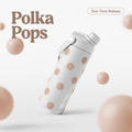 QUENCHA 18.5oz Polka Pops Limited Edition Vacuum Insulated Stainless Steel Drinking Water Bottle