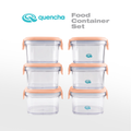 Quencha Kids Food Storage Container Set BPA Free Leak Proof Stackable Lunch Box Food Keeper