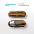 QUENCHA  Portable Cutlery Set, Collapsible Travel Utensils