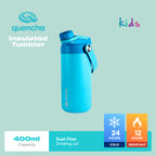 Quencha Kids Water Bottle Insulated Tumbler Lunch Box Kids Combo Back to School BPA-Free Leakproof