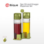 Slique AVOTECH Condiment Set Collection Oil Dispenser Spice Jars Salt & Pepper Set Kitchen Organizer