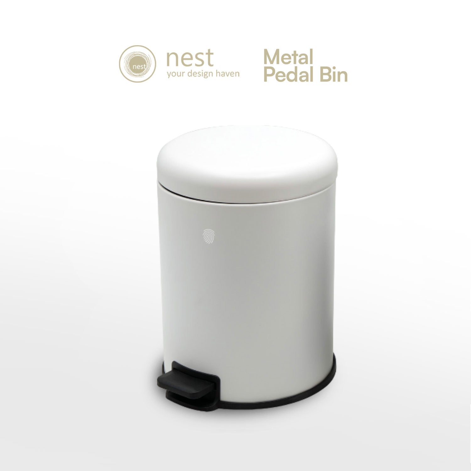 Primeo 5L Trash Bin with 120pcs Disposable Trashbags