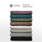 Primeo 100% Cotton Bath Towel - Popcorn Weave Collection Towels