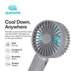 Quencha 18oz. & 37oz. Insulated Tumbler + Portable Fan with Flashlight – Perfect for Travel, Commute & Outdoors